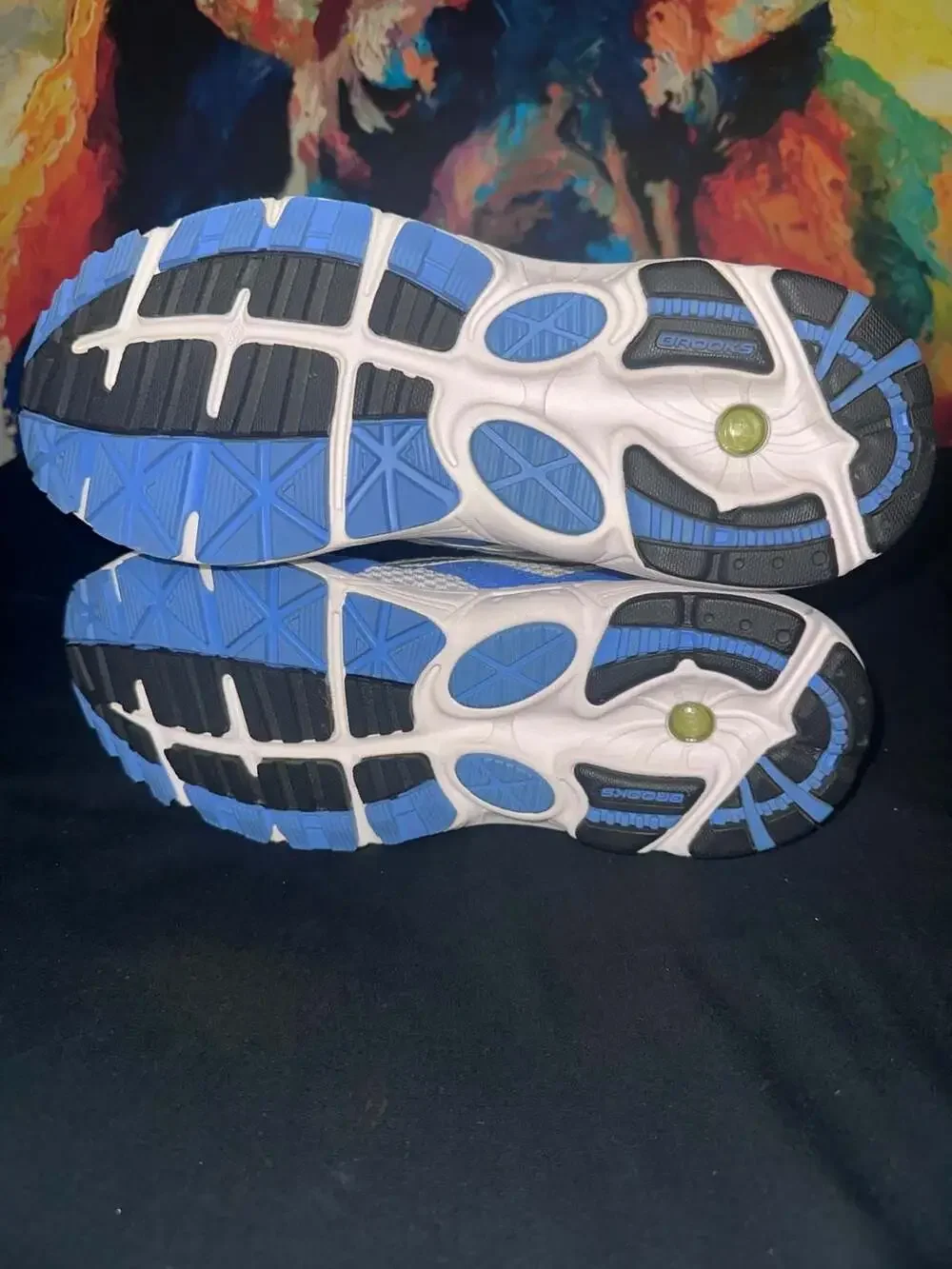 No.46 Brooks Dyad Running Sneakers White/Blue